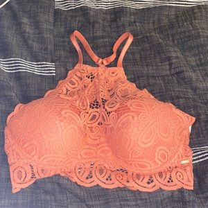 • PINK Victoria’s Secret Push Up Bralette Orange Lace